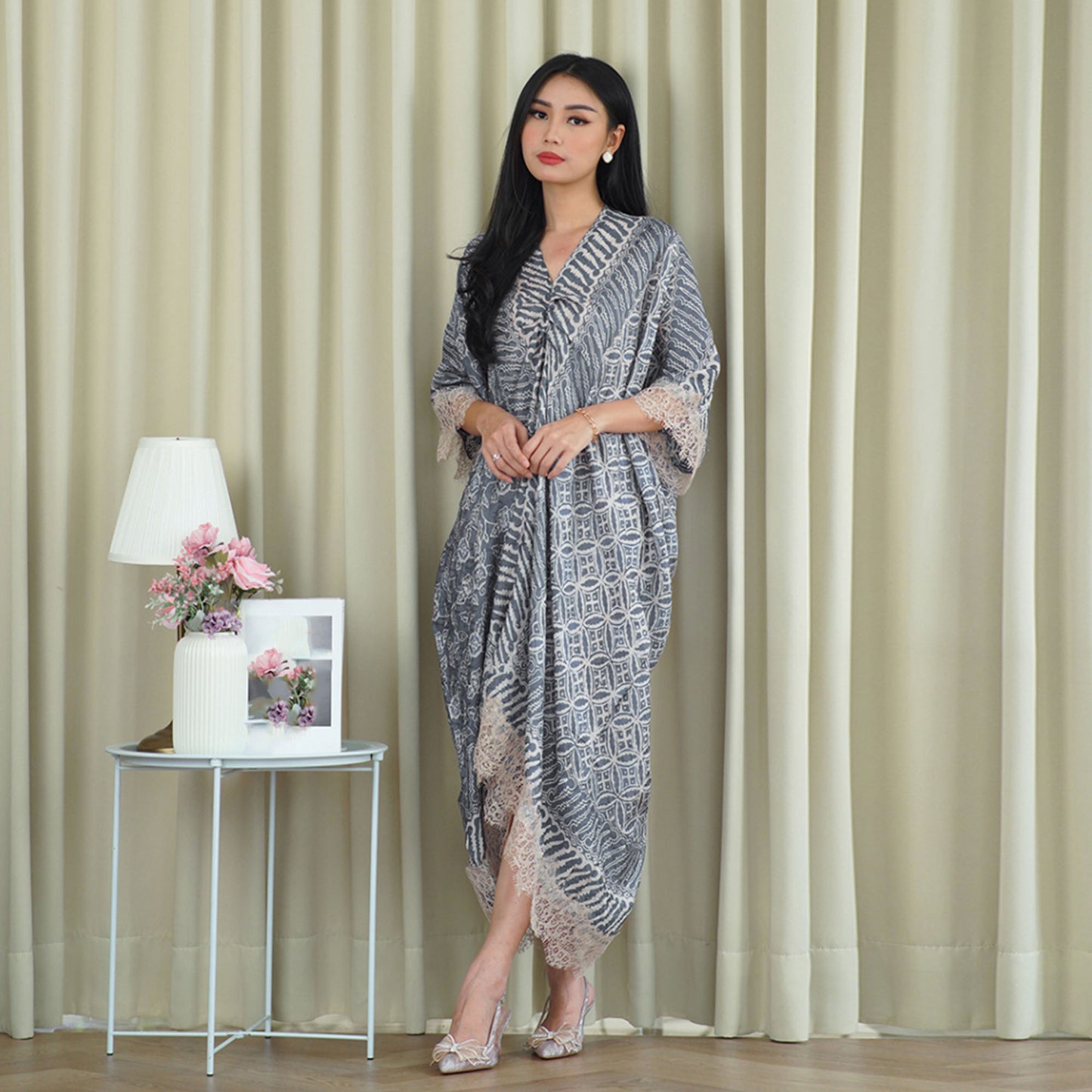 Nirwana Premium Viscose Batik Dress Collection Batik Heritage Asymmetric Dress