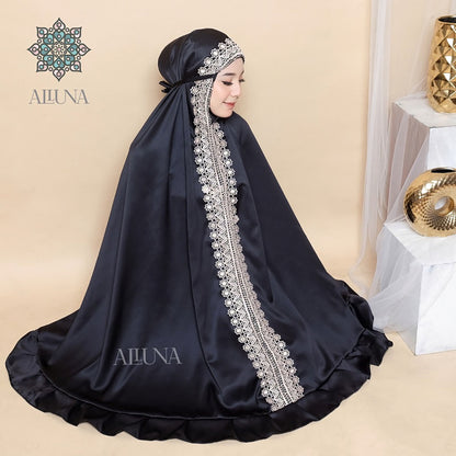 Adult Mukena Luxurious Silk Lace Raline Muslim Prayer Dress