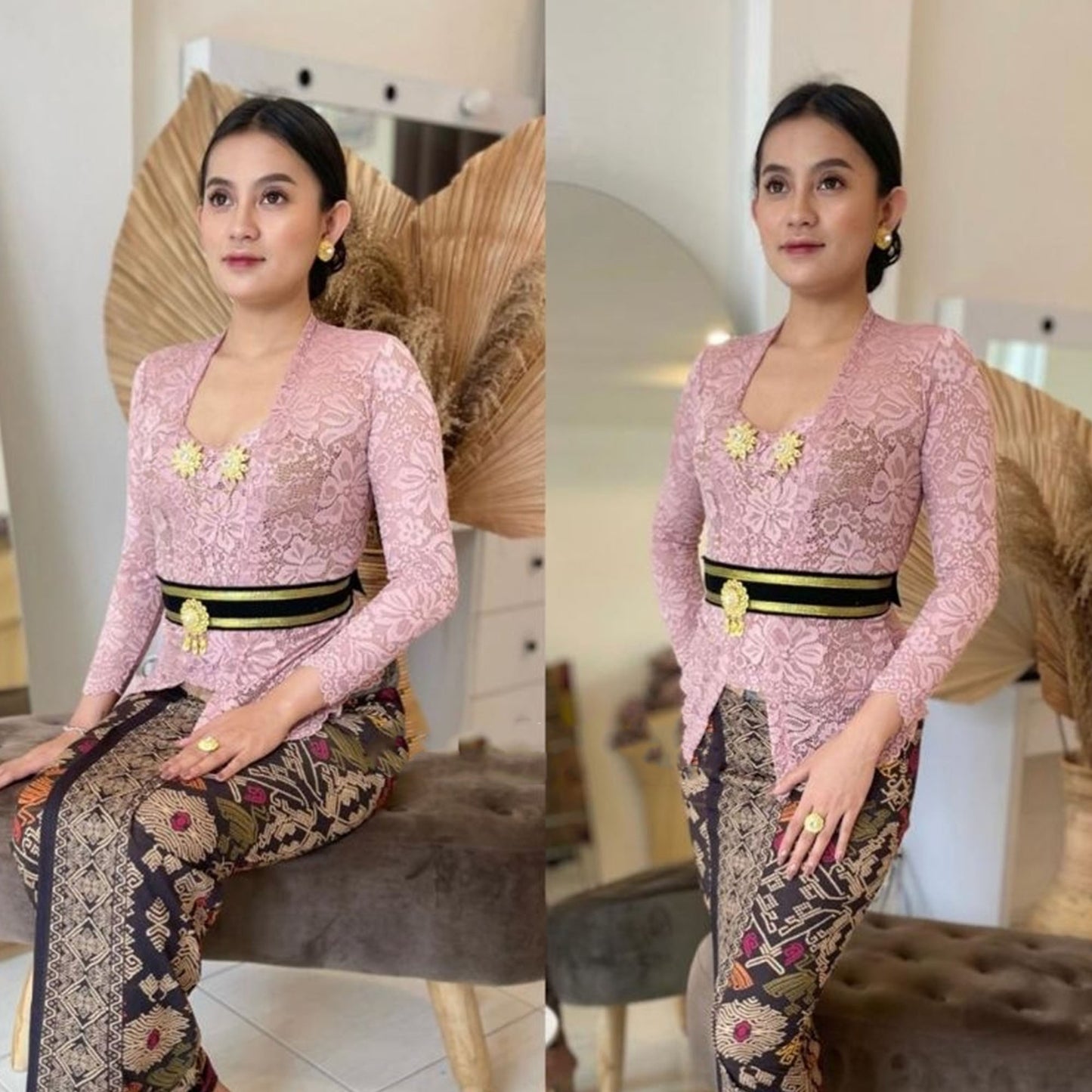 Sofia Bet Collection Long Sleeve Kebaya Set Perfect for Special Events