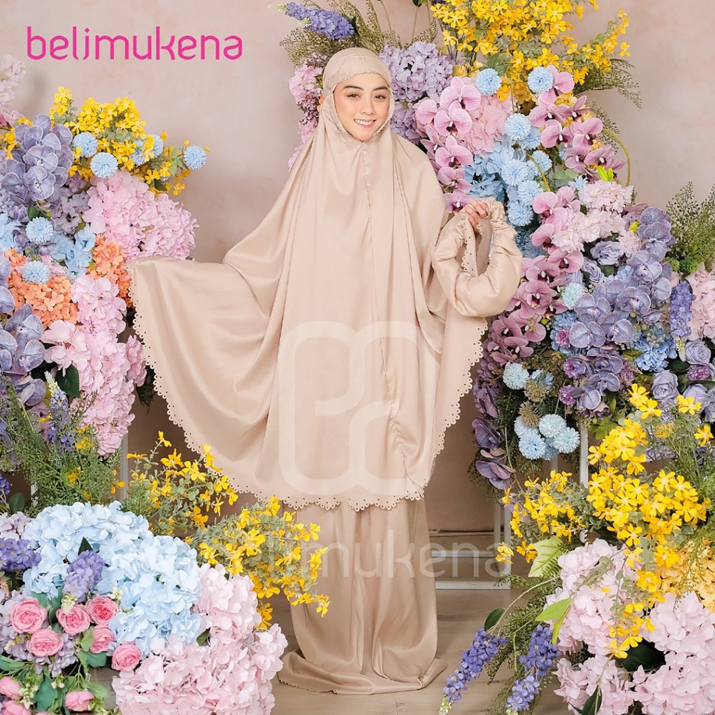 Tya Ariestya Mukena Travel Medium Laser Cut Muslim Prayer Dress