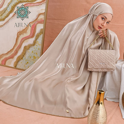 Adult Mukena Shimer Silk Daily Amora Series luxury bag Muslim Prayer Dress