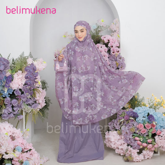 Mukena Mini Parachute Travel Korean Premium Motif 2in1 Daily Lasercut Tya Ariestya Muslim Prayer Dress
