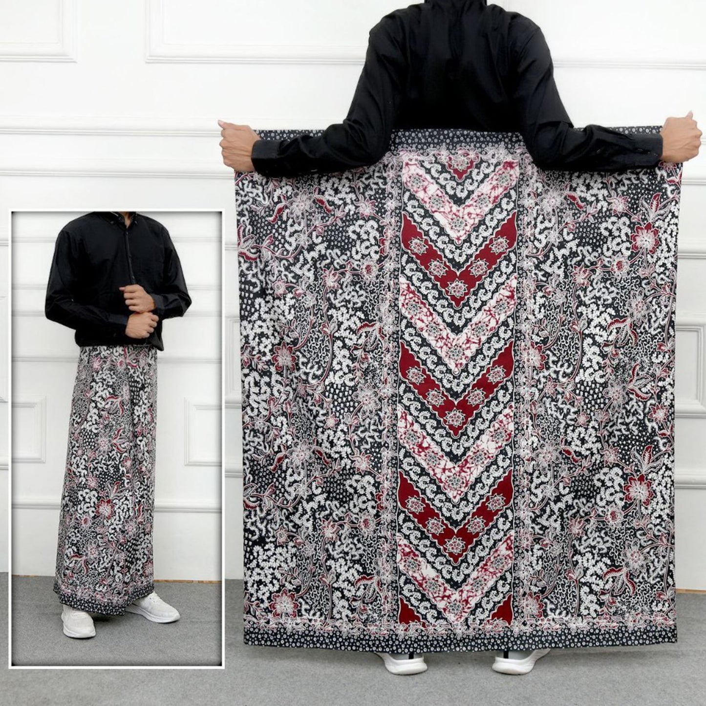 Jayabaya Motif Adult Men's Batik Sarong Pekalongan Batik Sarong