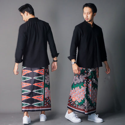 Adult Men's Batik Sarong with Laseman Motif Batik Sarong
