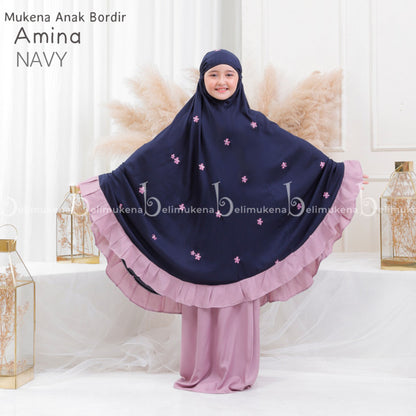 Amina Rayon Children's Mukena Muslim Prayer Dress