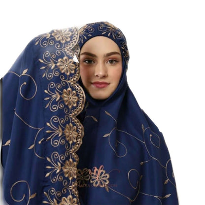 Adult Mukena Plain Knit Premium Cotton Muslim Prayer Dress