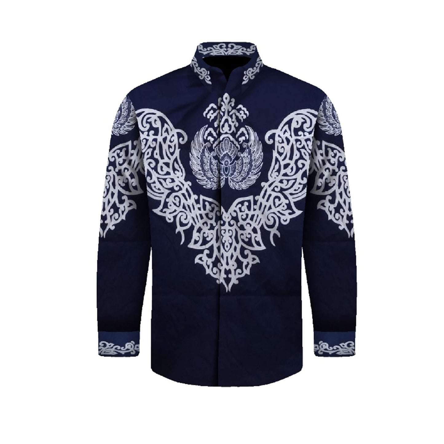 Elevate Your Wardrobe Navy Blue Premium Batik Shirt for Men