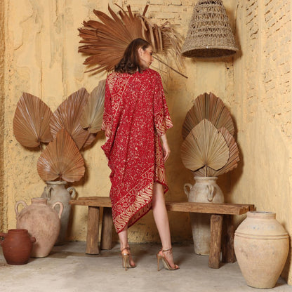 Rinjanie Avon Red Batik Imlek Dress Bombay Upgrade Zlata Serie