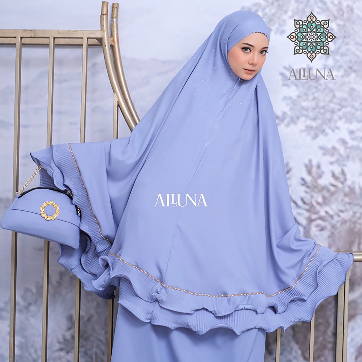 Zalina Series Exclusive 3in1 Luxury Adult Mukena Muslim Prayer Dress