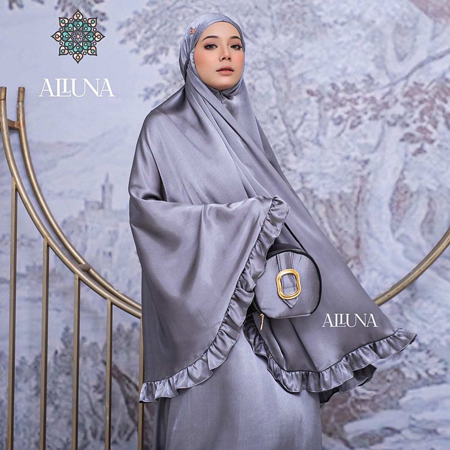 Adult Mukena Luxury Silk Premium 2in1 Canza Series Muslim Prayer Dress