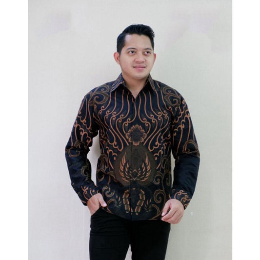 Praja Premium Men'S Batik Shirt In Katun Cotton With Layered Furing