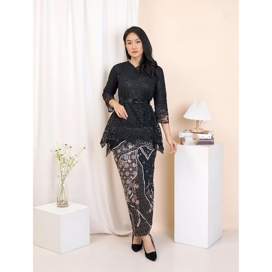 Rinjani Ribbon Modern Lace Kebaya Set Batik Skirt Collection