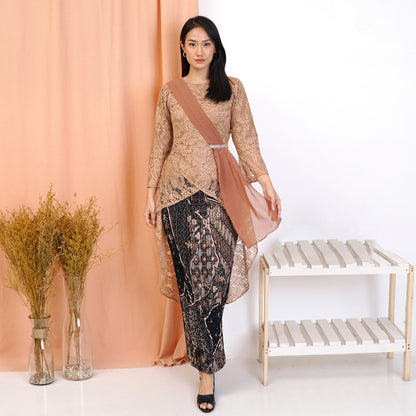 Stunning Soraya Batik Kebaya Set Brocade Tunik and Kebaya Ensemble