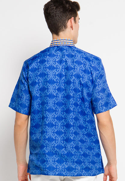 Adikusuma Batik Shirt for Men Layangan Kembang Pattern Elegance, Men Batik, Batik, Men Batik Shirt, Men's Batik Shirts
