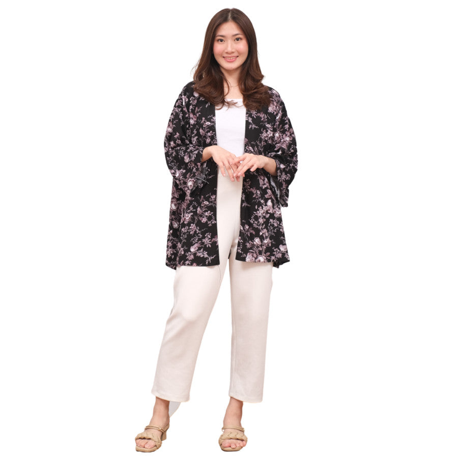 Äußerer Batik-Kimono-Cardigan, übergroßer Damen-Cardigan, Baumwoll-Cardigan