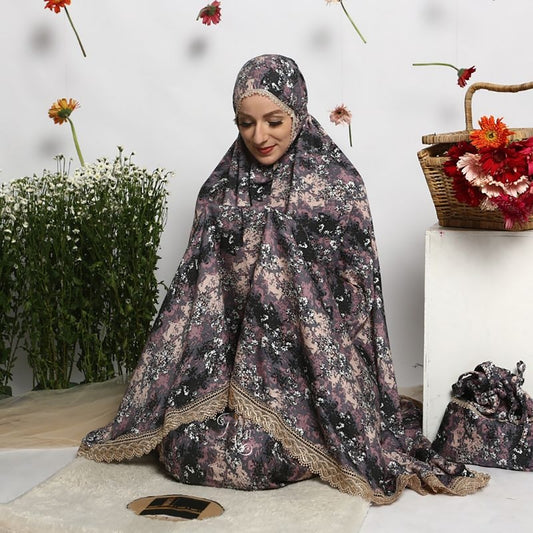 Strahlende Eleganz Die Mukena Rayyan Rafida-Serie, Gebetsset für Frauen, Gebetskleid, Mukena, Gebetsset