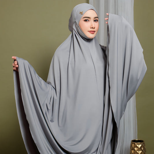 Khadijah Elegance Zain Premium-Serie enthüllt Gnade in Gebetskleidung für Erwachsene, Gebetskleid, Mukena, Gebetsset, Gebetskleidung 