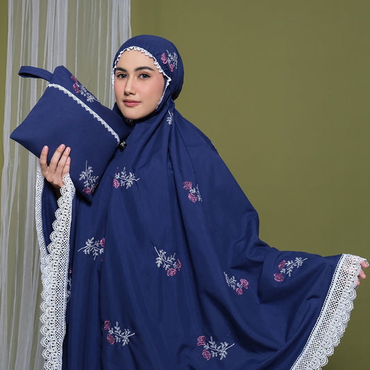 Camelia Beauty Premium Embroidered Cotton Adult Prayer Set, Prayer Dress, Mukena, Prayer Set, Prayer clothes