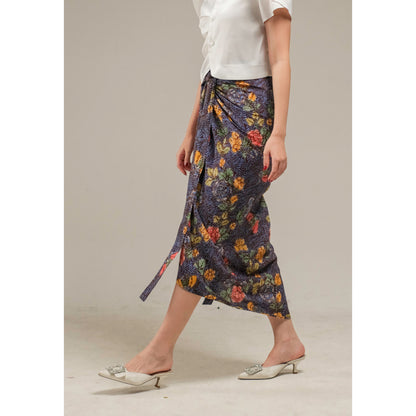 Timeless Elegance Kichi Batik Alta Wrap Skirt Embracing Tradition with a Modern Twist, Wrap Skirt, Batik Skirt, Ethnic Batik, Ethnic Skir