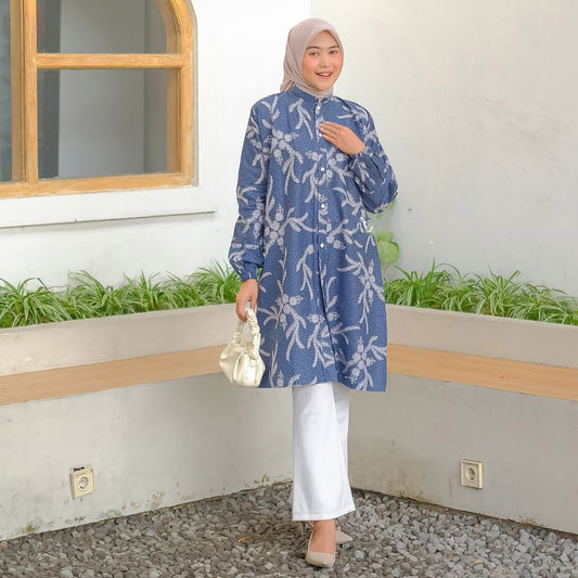 Ayla Timeless Batik Tunic Embracing Heritage in Style Javainbatik,Tunic, Women Blouse, Women Dress, Batik Dress, Batik Blouse, Batik Tunic