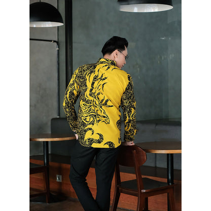 Dewabrata Batik Damara Elegance in Long-Sleeved Shirts, Men Batik, Batik Shirt, Batik for Men