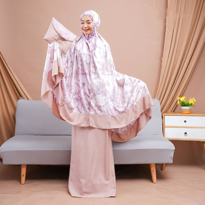 The Radiant Elegance Al Hanan Mukena Tie Dye Tania Series, Prayer Dress, Mukena, Prayer Set, Prayer clothes