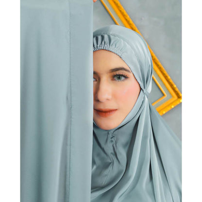 Zlamoda Zalina Silk Elegance Redefined with Premium New Color, Women Prayer Set, Prayer Dress, Mukena, Prayer Set