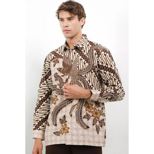 Timeless Elegance Krisna Batik Gavin Long-Sleeve Shirt, Men Batik, Men Batik Shirt, Men Shirt