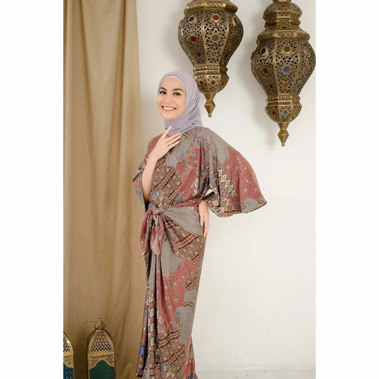 Nazyacollection Nazya Kaftan Ikat Batik 2 tone Series, Caftan Dress, Boho Dress, Bohemian Dress, Ethnic Dress, Batik Dress