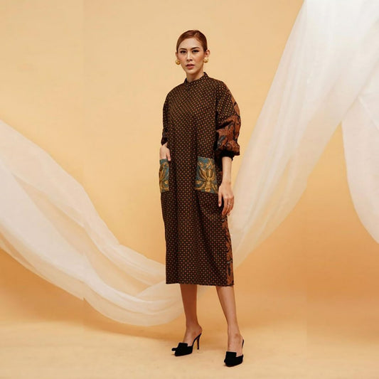 Truntum Batik Elegance Batik Dress, Batik Dress, Batik, Boho Dress, Bohemian Dress, Ethnic Dress