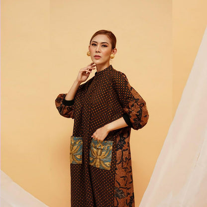 Truntum Batik Elegance Batik Dress, Batik Dress, Batik, Boho Dress, Bohemian Dress, Ethnic Dress