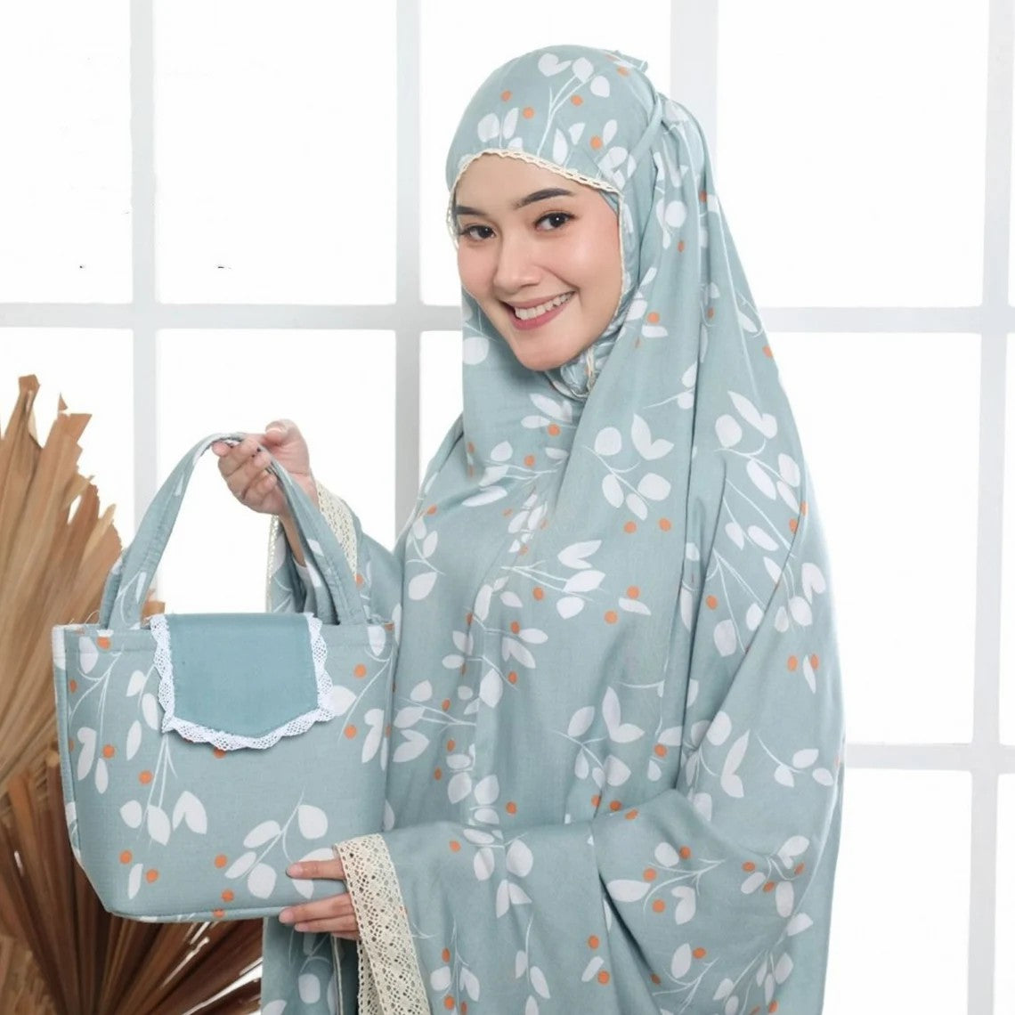 Adult Lace Mukena: Embrace Fatimah's Motif, Muslim prayer outfit, Gamis dress, Prayer dress women, Jilbab dress, Khimar dress